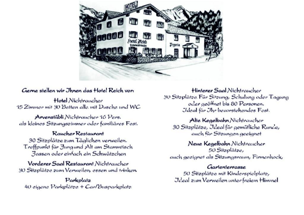 Hotel Reich Thusis Exterior foto